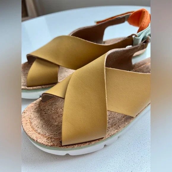 Camper Yellow and Orange Women's Sandals - Picture 6 of 8